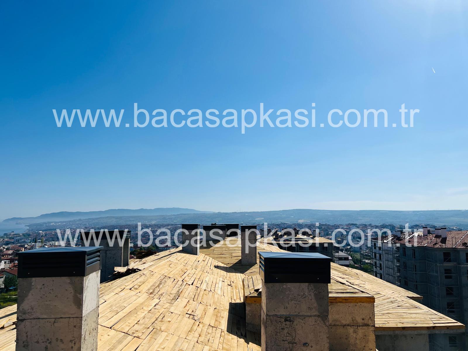 Çatı baca şapkası koruma uygulaması