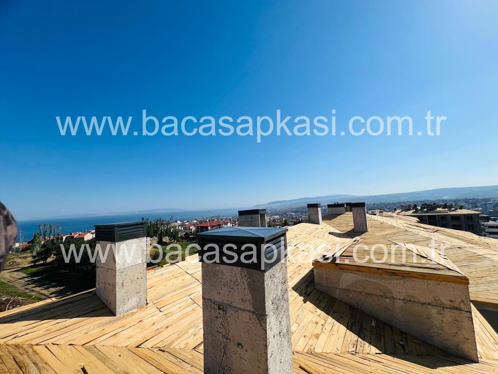 Toplu konut projesi için baca şapkası